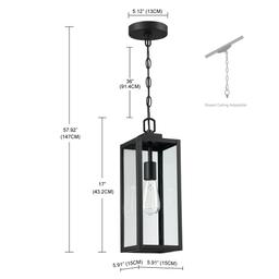 1-Light Matte Black Outdoor/Indoor Pendant Light with Clear Glass Shade - vguwdu2ws05wv2n7hvjy@2x.jpg