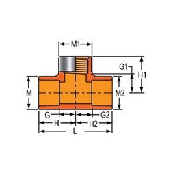 FlameGuard® Head Tee, 1-1/4 x 1 in, Socket x Brass FNPT, CPVC - vikbqyfdy83pdpgytbot@2x.jpg