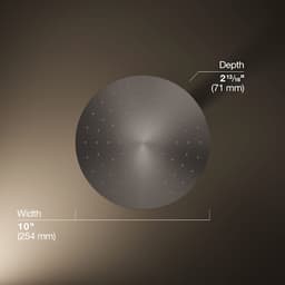 Contemporary Round 10" Single Function 2.5 GPM Rainhead with MasterClean Sprayface and Katalyst Air-Induction Technology - vjjldijnujs4t76nhjth@2x.jpg