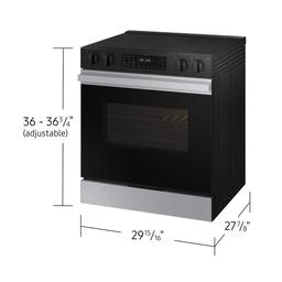 Bespoke 30 in. 6.3 cu.ft. 5 Burner Element Smart Slide-In Electric Range w/ AirFry & Safety Knobs in Stainless Steel - vjo3kegsjldyteljqfd8@2x.jpg