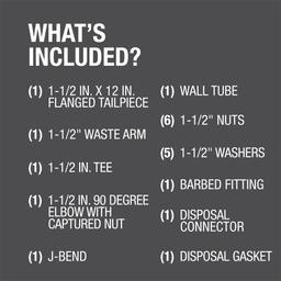 1-1/2 in. White Plastic Slip-Joint Garbage Disposal Install Kit with Dishwasher Garbage Disposal Connector - vjppu9dsed07qaonfgl1@2x.jpg