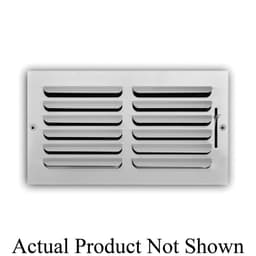 1-Way Curved Blade Supply Register, 10 x 6 in, Horizontal Blades, 7/8 in Spacing, Multi Shutter Damper, Steel, White - vkpcqqjdmiwrxd9zqvbh@2x.jpg