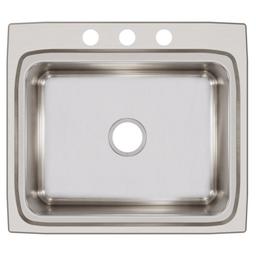 Lustertone™ Classic Single Bowl Kitchen Sink, Top Mount, 25 x 22 in, 7-3/4 in Bowl Depth, 3-Hole, 18 ga Lustrous Satin Steel, Stainless - vkuw6upz3yuhwwlhrwrb@2x.jpg
