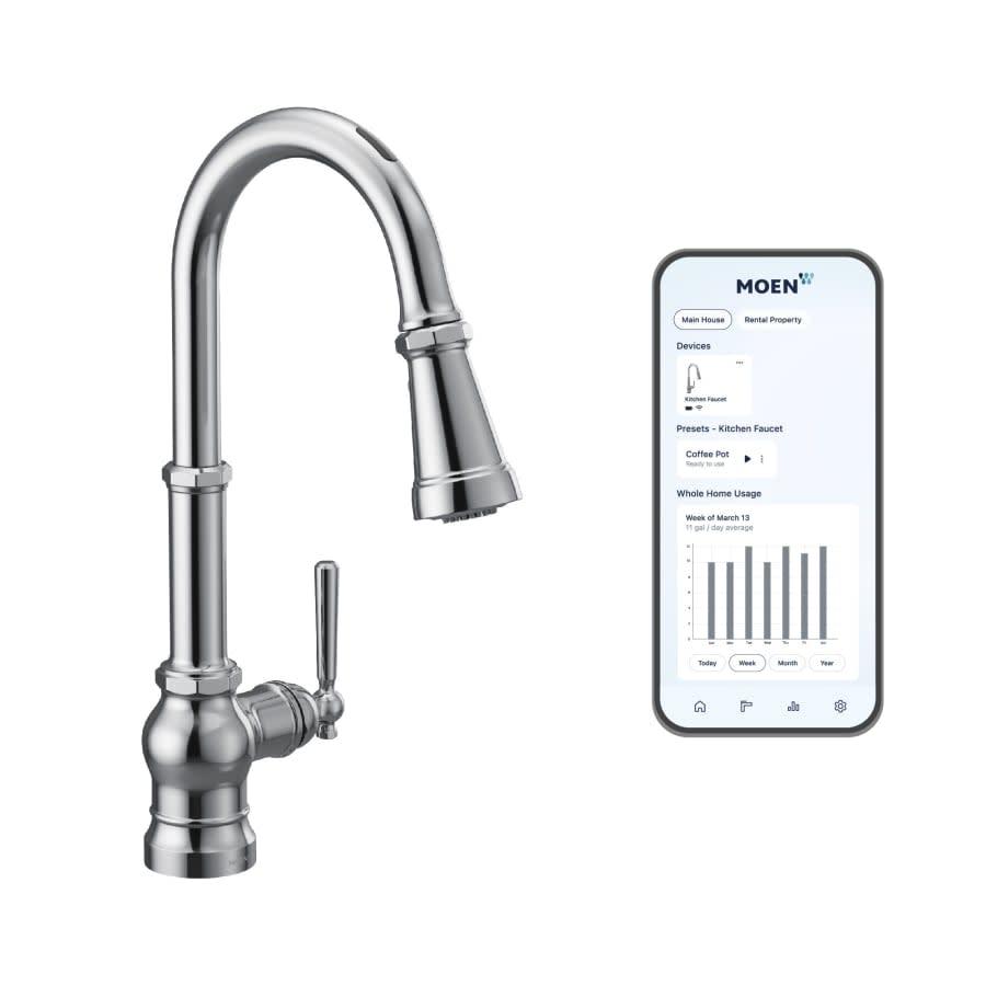 Paterson Smart Faucet 1.5 GPM Single Hole Pull Down Kitchen Faucet with Voice Control - vkvxtimdxlv5t7fnekrl@2x.jpg