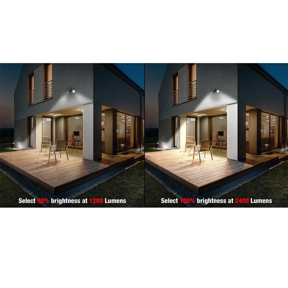 Dusk to Dawn Sensor Bronze Exterior Outdoor Twin Head LED Flood Light Security 1200 to 2400 Lumens 4000K Wet Rated - vmtmvaorqolwlhbfswlr@2x.jpg