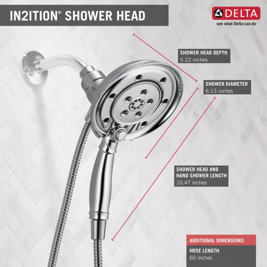 Universal Showering 2.5 GPM Multi Function 2-in1 In2ition Shower Head and Hand Shower with Magnetic Docking and H2Okinetic Technology - vnc19sypzqurtmacisac@2x.jpg