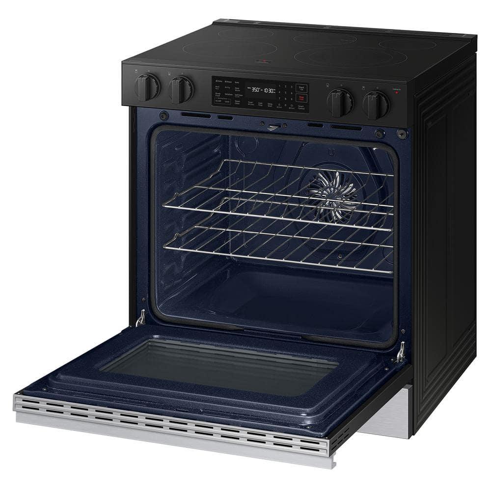 Bespoke 30 in. 6.3 cu.ft. 5 Burner Element Smart Slide-In Electric Range w/ AirFry & Safety Knobs in Stainless Steel - vncgfjhlwicv0nh86cch@2x.jpg