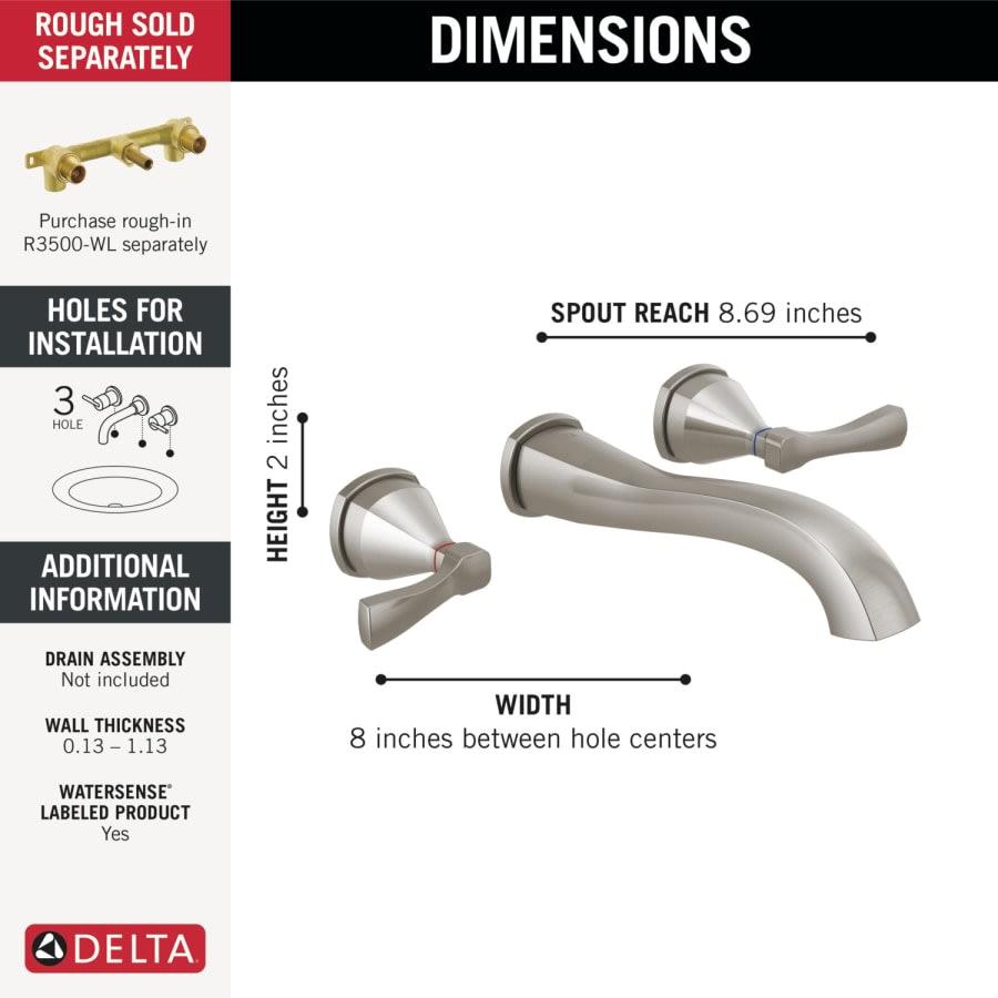 Stryke 1.2 GPM Wall Mounted Widespread Bathroom Faucet with Lever Handles Less Valve - Limited Lifetime Warranty - vneyohmagf2evcrr9rux@2x.jpg