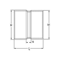 Sewer Adapter, 6 in, Hub x Sewer Hub, DWV, PVC - vnzlvzmijnpqpymeufmv@2x.jpg