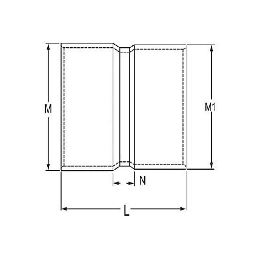 Sewer Adapter, 6 in, Hub x Sewer Hub, DWV, PVC - vnzlvzmijnpqpymeufmv@2x.jpg