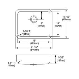 Lustertone™ Classic Single Bowl Kitchen Sink, Under Mount, ADA, 21-1/2 x 18-1/2 in, 5-3/8 in Bowl Depth, 18 ga Lustrous Satin Steel, Stainless - voaokiexpnqtstszppwi_x500.jpg
