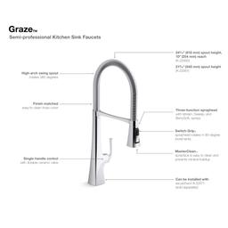 Graze 1.5 GPM Single Hole Pre-rinse Kitchen Faucet - vpiuxykwkhp4s5slurg9@2x.jpg