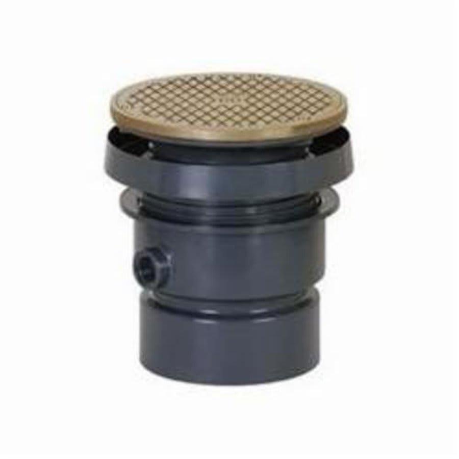Cleanout With Top, 4 in Outlet, No Hub, 6-1/2 in Cover, Round, Nickel Bronze - vr6seivrvxepbdizopt5@2x.jpg