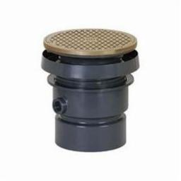Cleanout With Top, 4 in Outlet, No Hub, 6-1/2 in Cover, Round, Nickel Bronze - vr6seivrvxepbdizopt5@2x.jpg