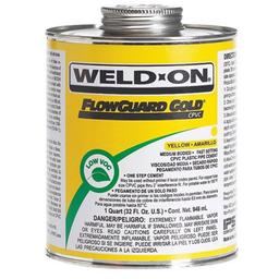 FlowGuard Gold®™ Medium Body Cement, 1 qt, Yellow, For CPVC - vsxjhgugnnrvnqwknnpz@2x.jpg