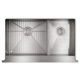 Vault 36" Double Basin Under-Mount 18-Gauge Stainless Steel Kitchen Sink with Self Trimming and Smart Divide - Includes Basin Rack - vtoiixlclnrsy3vo7ckx@2x.jpg
