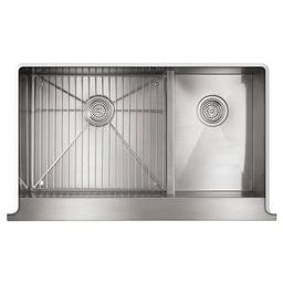 Vault 36" Double Basin Under-Mount 18-Gauge Stainless Steel Kitchen Sink with Self Trimming and Smart Divide - Includes Basin Rack - vtoiixlclnrsy3vo7ckx_x500.jpg