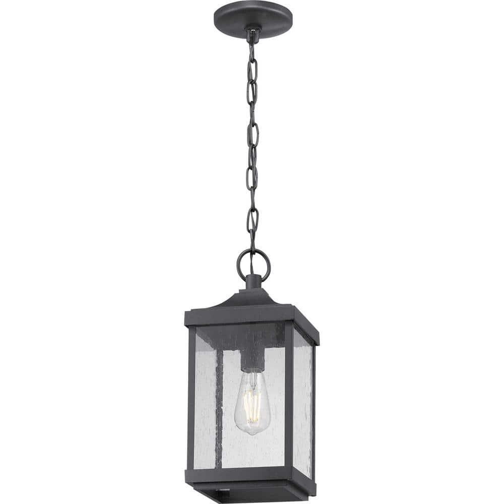 Park Court 1-Light Textured Black Traditional Outdoor Pendant Light with Clear Seeded Glass - vv96ujna9mbzkwooaitc@2x.jpg