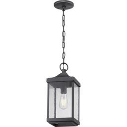 Park Court 1-Light Textured Black Traditional Outdoor Pendant Light with Clear Seeded Glass - vv96ujna9mbzkwooaitc@2x.jpg