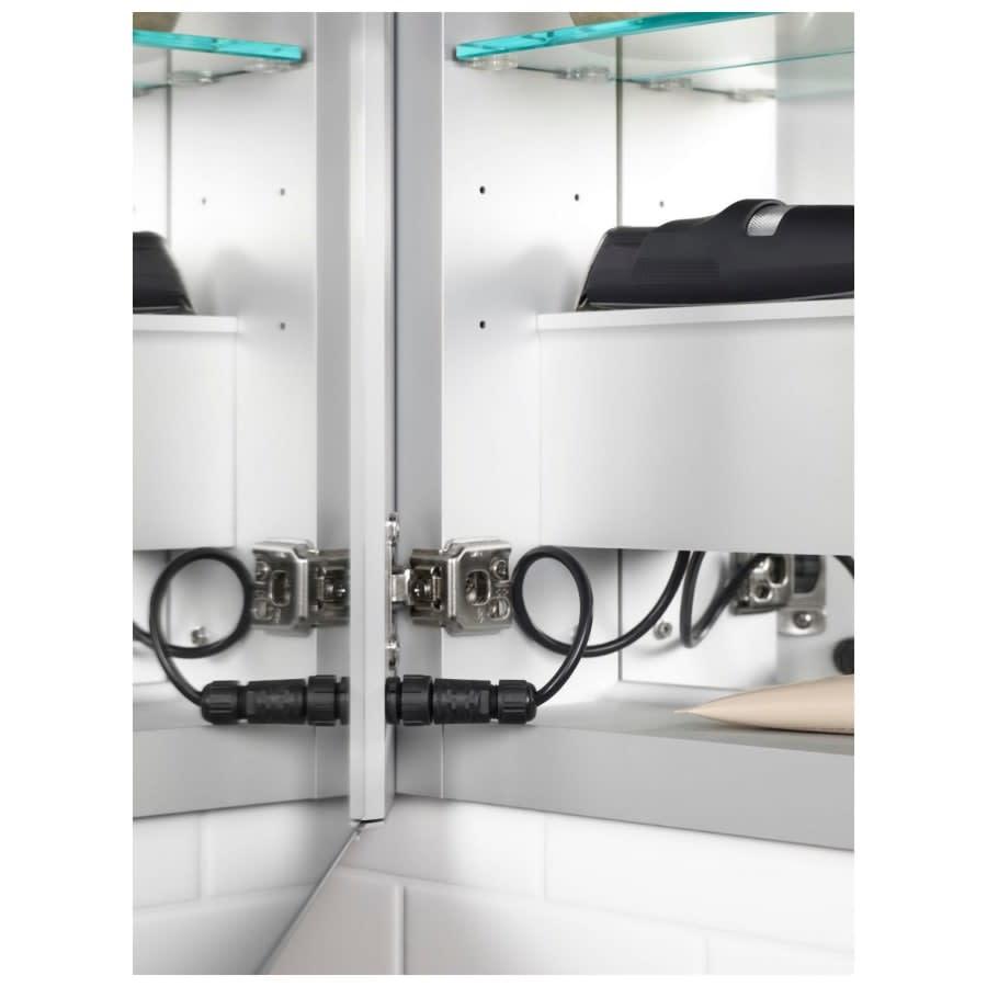 Verdera 24" x 30" Lighted Single Door Medicine Cabinet with Three Shelves, Built-in Outlets and Flip Out Magnifying Mirror - CA Title 24 Compliant - vwf33bhc9xk0vd96xpro@2x.jpg