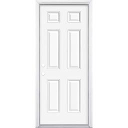 32 in. x 80 in. Premium 6-Panel Right-Hand Inswing Primed Steel Prehung Front Exterior Door with Brickmold - vwquigh1iwd70y3nywxj@2x.jpg