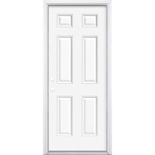 32 in. x 80 in. Premium 6-Panel Right-Hand Inswing Primed Steel Prehung Front Exterior Door with Brickmold - vwquigh1iwd70y3nywxj@2x.jpg