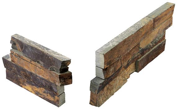 Stacked Stone Tibetan Slate Rectangle, Natural Cleft 6X24