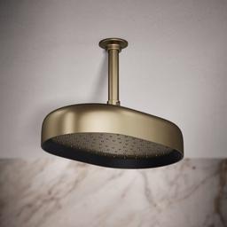 Statement Oblong 12" Single Function 1.75 GPM Rainhead with MasterClean Sprayface and Katalyst Air-Induction Technology - vyrf6g2spmqqep2n1evp@2x.jpg