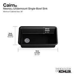 Cairn 33-1/2" Undermount Single Bowl Neoroc Granite Composite Kitchen Sink with Bottom Sink Rack - vzcvcxvn2tssuaj0ac29@2x.jpg