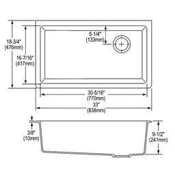Classic® Single Bowl Kitchen Sink, Under Mount, 33 x 18-3/4 in, 9-1/2 in Bowl Depth, Quartz, Black - vzdrck963qvjuatw0xiq@2x.jpg