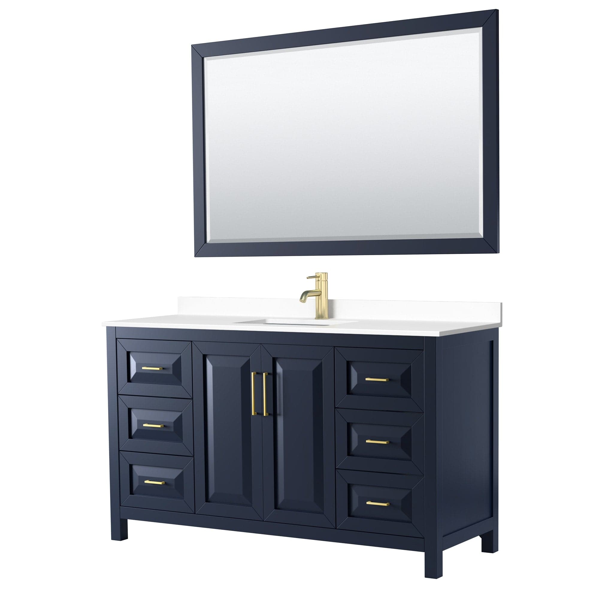 Daria Single Bathroom Vanity - 60W x 35.75H x 22D
