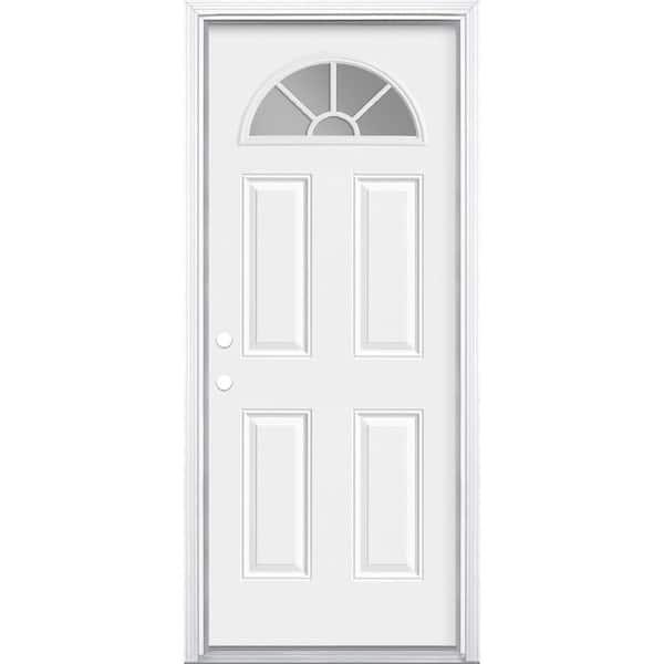 32 in. x 80 in. Premium Fan Lite Right-Hand Inswing Primed Steel Prehung Front Exterior Door with Brickmold - w3li1lybaftisv8chqwa@2x.jpg
