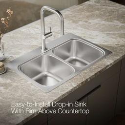 Verse 33" Double Basin Drop In Stainless Steel Kitchen Sink With Single Faucet Hole - w6quz5q1jpqc1ers2sca@2x.jpg