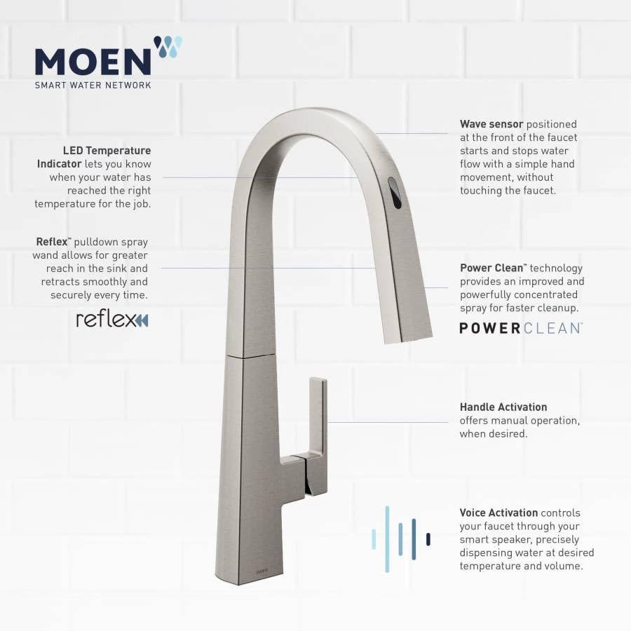 Nio Smart Faucet 1.5 GPM Single Hole Pull Down Kitchen Faucet with Voice Control - w6y1btjyaboud9f2y849@2x.jpg