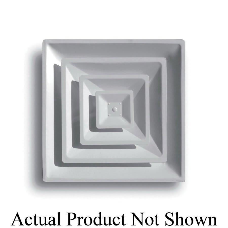 Step Down Cone Diffuser, 4-Way, Steel, White