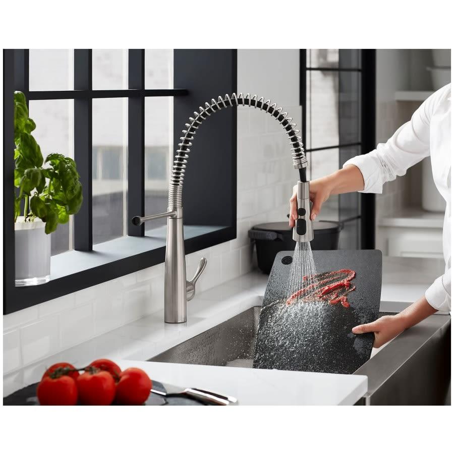 Simplice 1.5 GPM Single Hole Pre-Rinse Pull Down Kitchen Faucet - Includes Escutcheon - w8olg9opc6yllfbtcpsz@2x.jpg