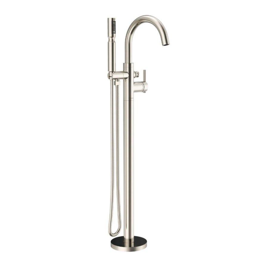 Contemporary Tub Faucet Trim With Handshower, ADA, Floor Mount, Brushed Nickel - w9pfp2ipkikdknjmvduc@2x.jpg