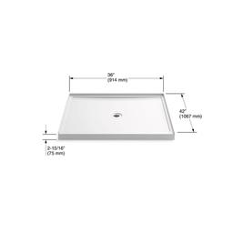 Rely 48" x 42" Square Shower Base with Single Threshold and Center Drain - waifycryf7y4qbcewxlm_x500.jpg