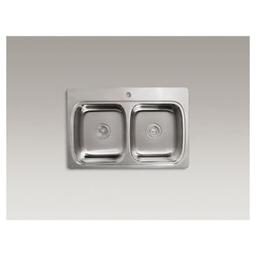 Verse 33" Double Basin Drop In Stainless Steel Kitchen Sink With Single Faucet Hole - wawc24oafrfbrlz3nj5h@2x.jpg