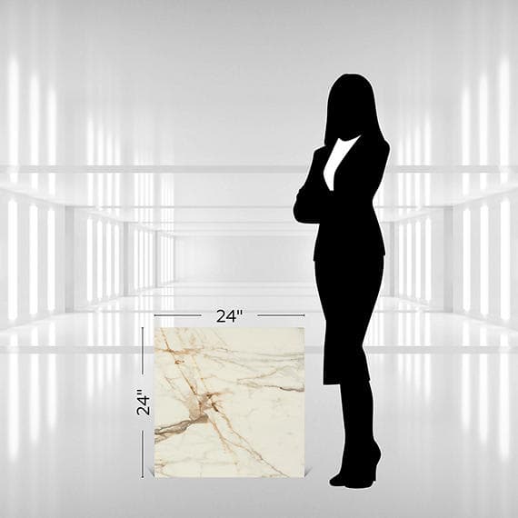 Panoramic Duet Calacatta Topaz Rectangle 12X24 Polished