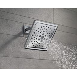 Universal Showering 7-5/8" Square 1.75 GPM Shower Head Full Spray Pattern with Touch Clean and H2Okinetic Technology - wdhspxelh0yysfjq8ez3@2x.jpg
