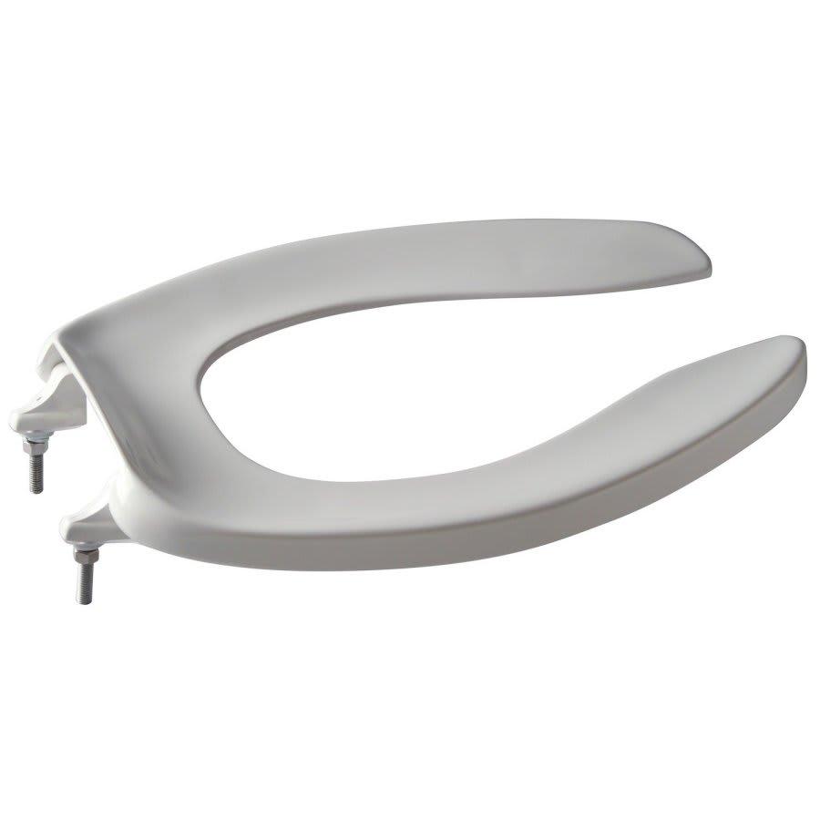 Toilet Seat, Elongated Bowl, Open Front, Less Cover, Plastic, White - wdnn9y0b8mw5uilznqvq@2x.jpg