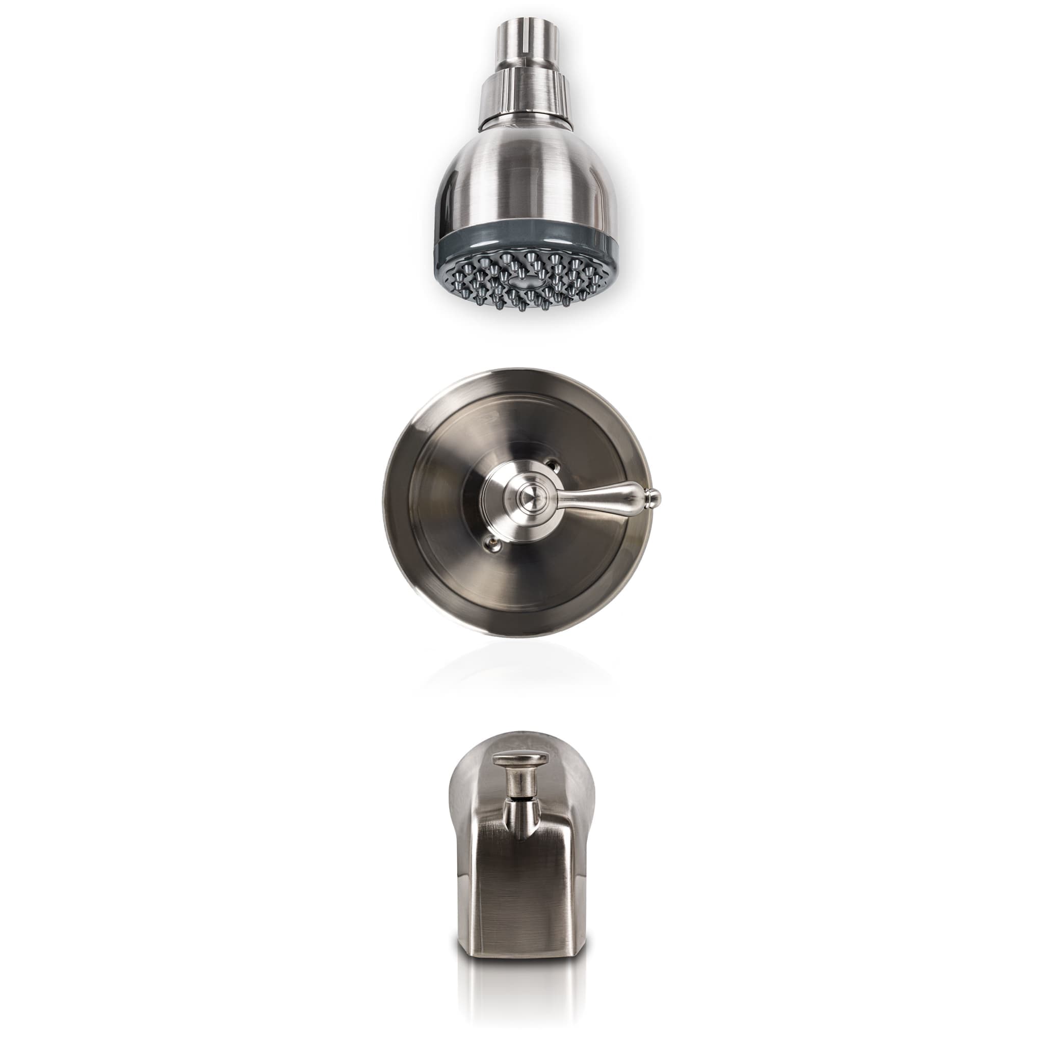 1 Handle Shower/Tub Faucet With Valve- 607 Brush Nickel