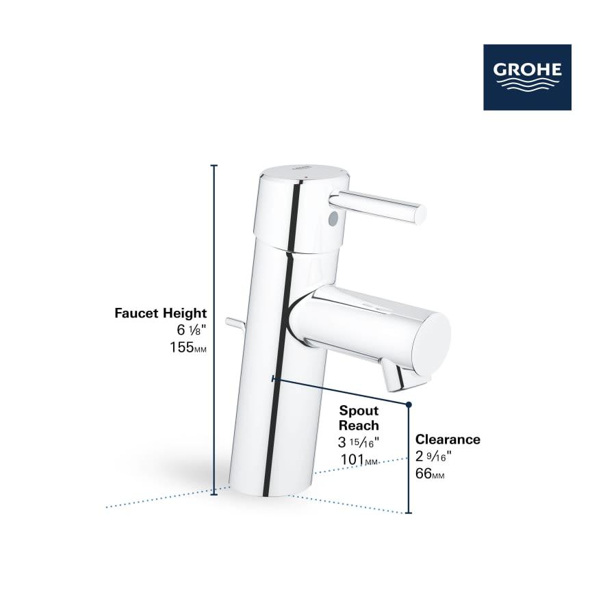 Concetto 1.2 GPM Single Handle Single Hole Bathroom Faucet with SilkMove Ceramic Disc Cartridge - Free Metal Drain Assembly with purchase - wfp3i1lmnz91fueyhnux@2x.jpg