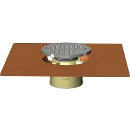 Floor Drain, 2 in Outlet, No Hub, 5 in Round Nickel Bronze Top - wh7v9ekb1mmhjzbvyoub@2x.jpg