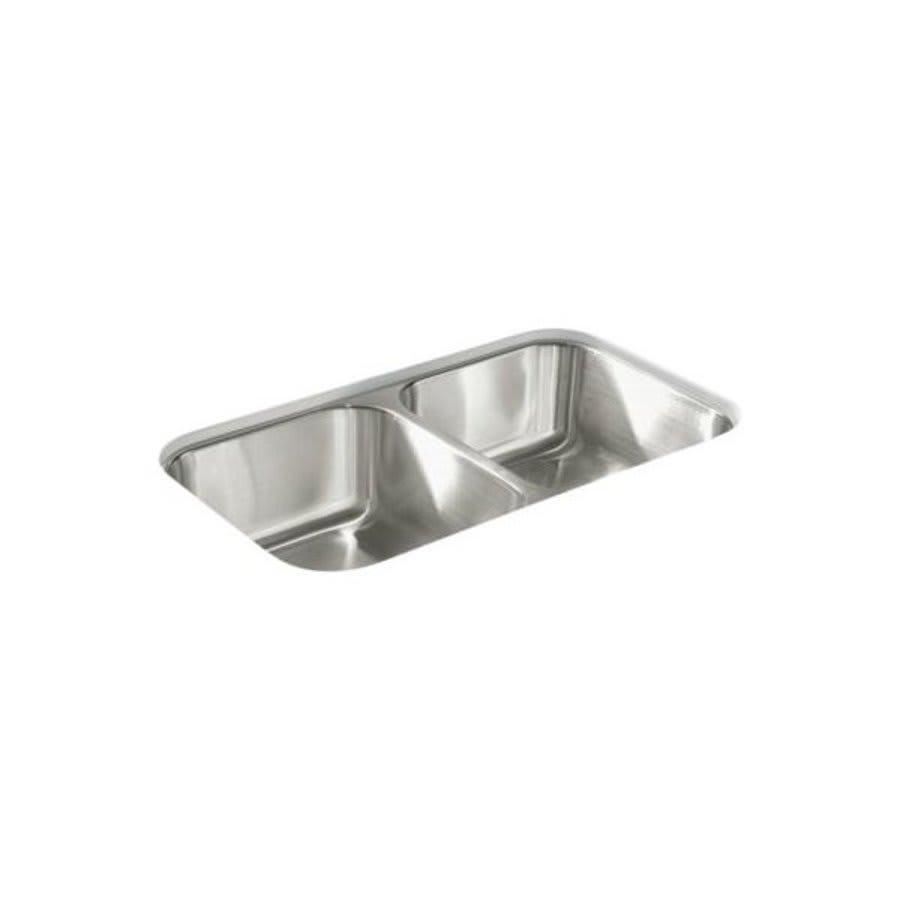 McAllister® Double Bowl Kitchen Sink, Under Mount, 32 x 18 in, 8-1/16 in Bowl Depth, 20 ga Luster Steel, Stainless - whf8ny3rdboj9kyl4eze@2x.jpg