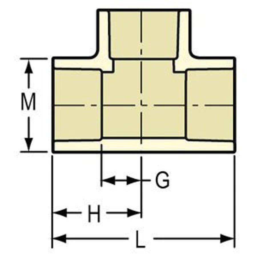 Tee, 3/4 in, Socket, SCH 40/STD, CPVC - wmjbrpxsamcbu8e8nwxy@2x.jpg