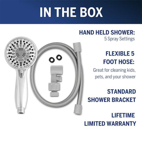 Waterpik 5-Spray Wall Mount Handheld Shower Head 1.8 GPM in Chrome TAV-553E - wn3s9toxvzyvz9o7pqye@2x.jpg