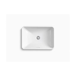 Vox® Vessel Mount Lavatory Sink, ADA, 22-5/8 x 16-1/8 x 6-7/8 in, Vitreous China, White - wolyvr6tkmcb1nws23bf@2x.jpg