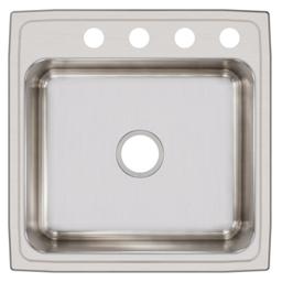 Lustertone™ Classic Single Bowl Kitchen Sink, Top Mount, 22 x 22 in, 7-1/2 in Bowl Depth, 4-Hole, 18 ga Lustrous Satin Steel, Stainless - wolyvw1b0ey7hhi4a4oz@2x.jpg